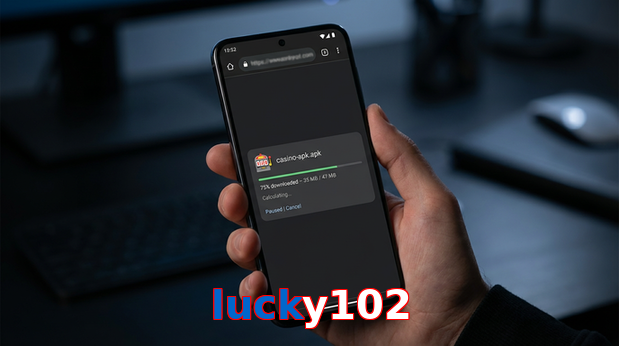 Main screen of Lucky102 apk page for PK players